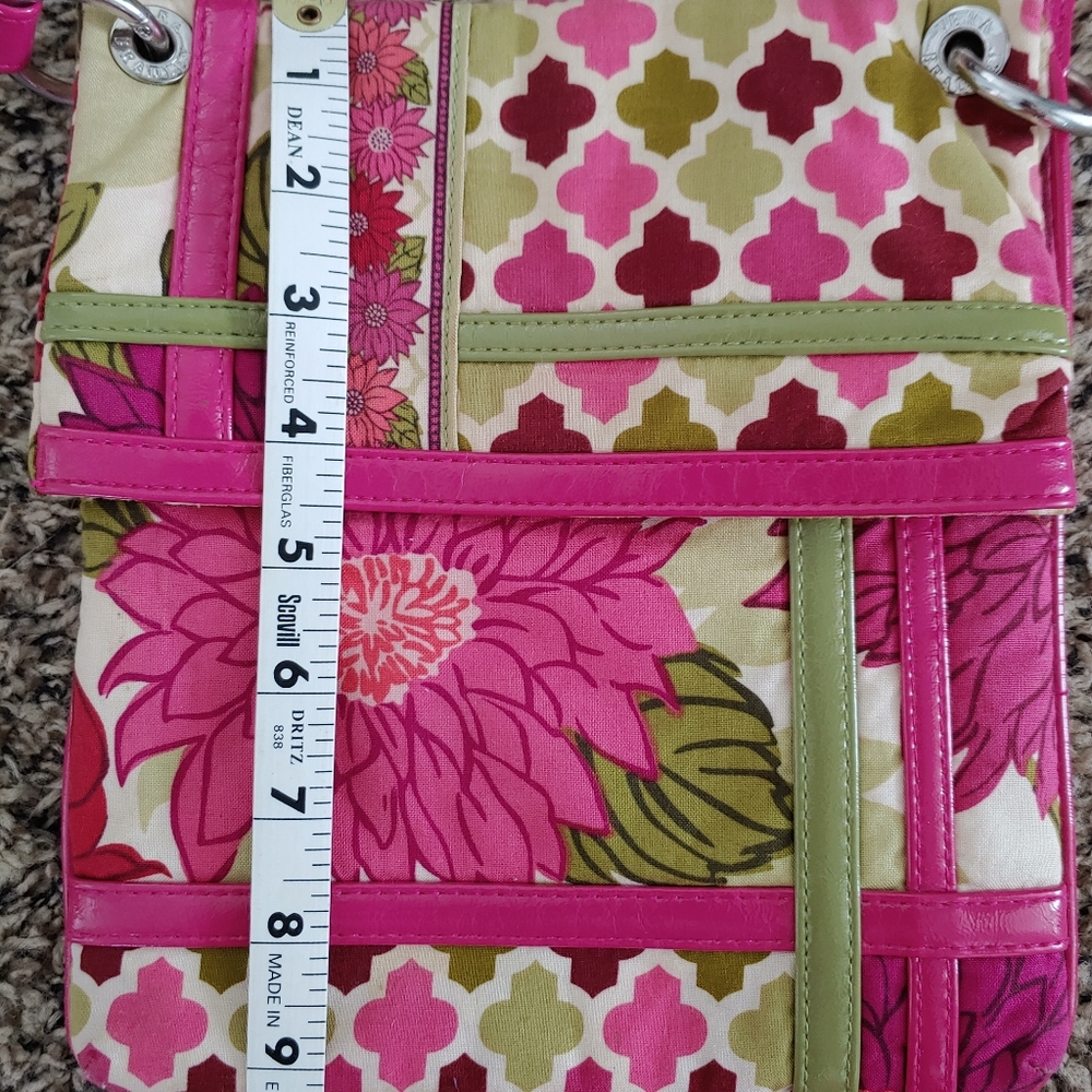 Vera Bradley Crossbody/Fold Pink Floral Flipster - Picture 6 of 8